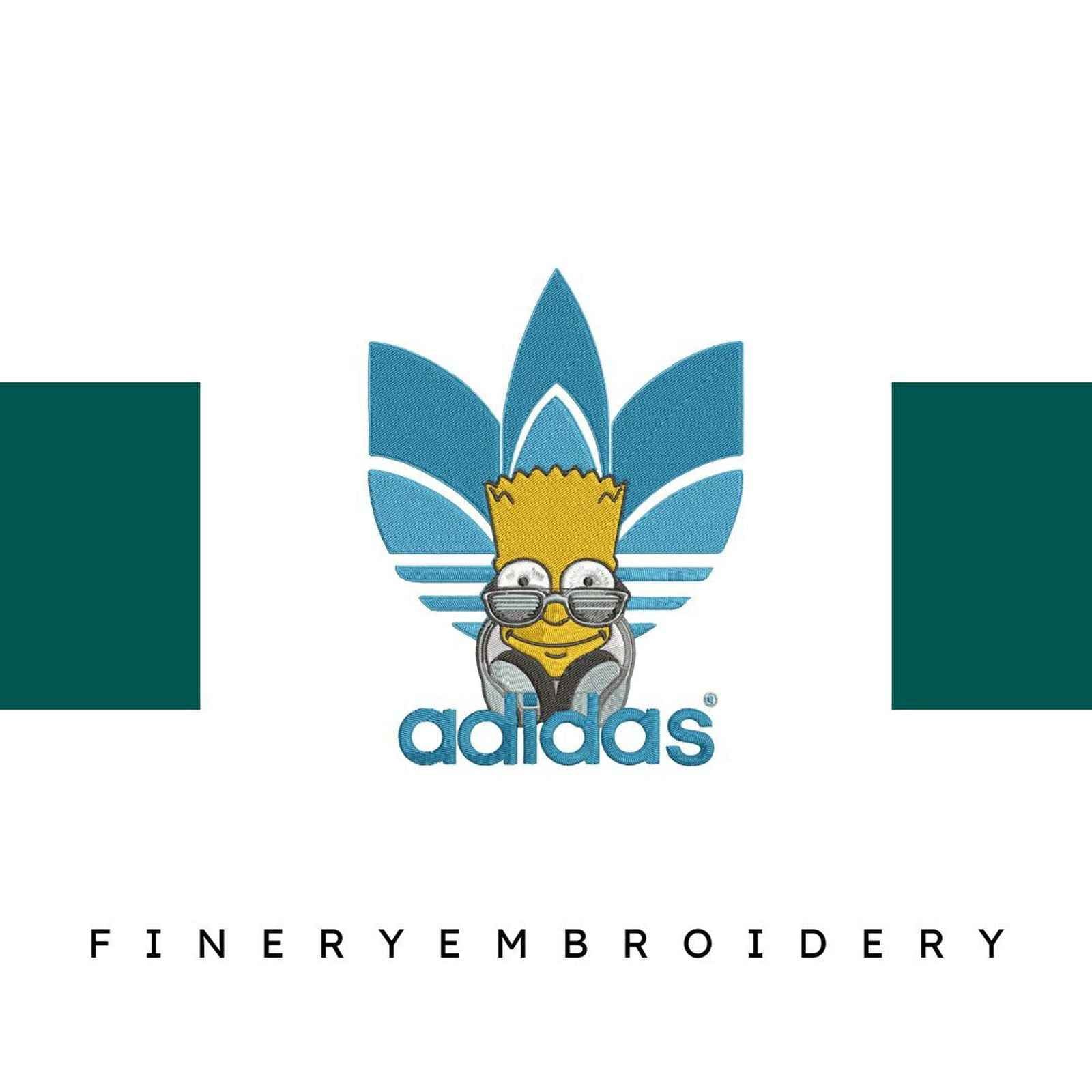 Adidas Bart 2 Embroidery Design – Sporty and Trendy Bart Simpson Logo